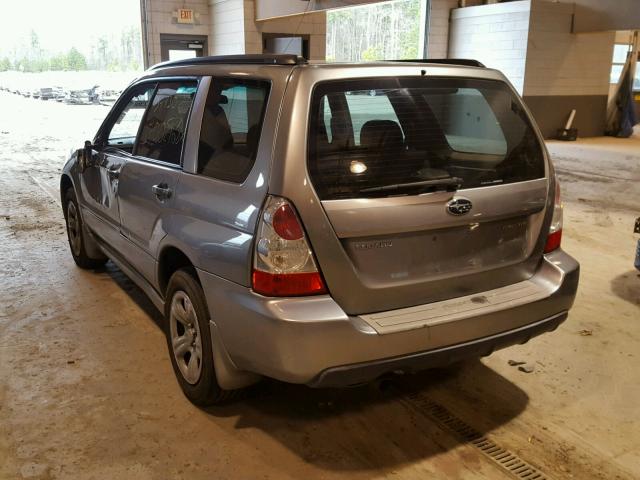 JF1SG63687H744194 - 2007 SUBARU FORESTER 2 SILVER photo 3