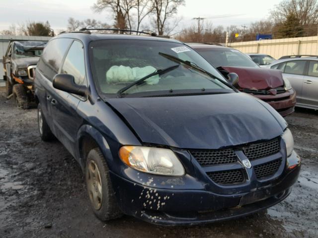 1D4GP24353B112847 - 2003 DODGE GRAND CARA BLUE photo 1