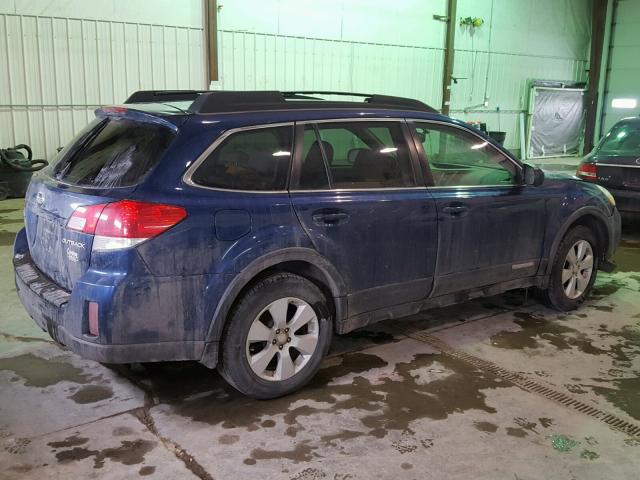 4S4BRCGC8B3367600 - 2011 SUBARU OUTBACK 2. BLUE photo 4