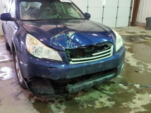 4S4BRCGC8B3367600 - 2011 SUBARU OUTBACK 2. BLUE photo 9