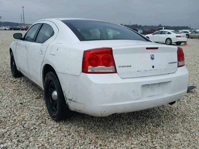 2B3CA4CV5AH303332 - 2010 DODGE CHARGER WHITE photo 3