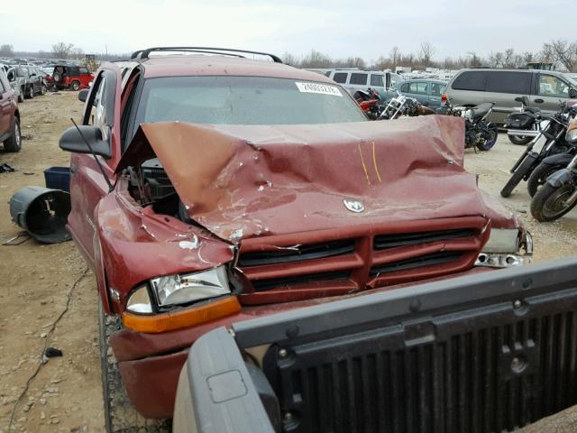 1B4HS28Z2YF294406 - 2000 DODGE DURANGO MAROON photo 7