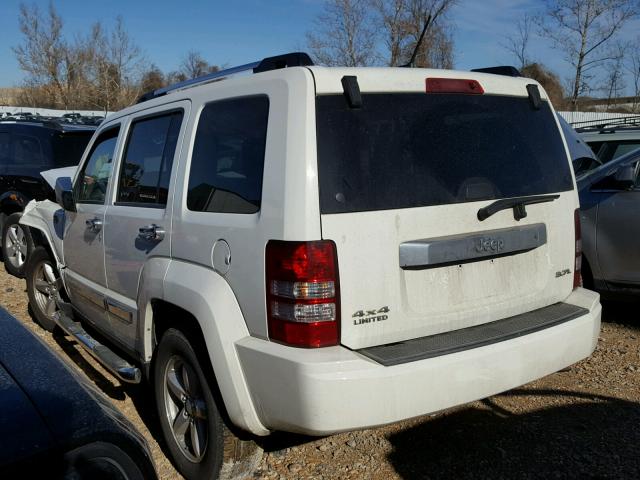 1J8GN58K48W113955 - 2008 JEEP LIBERTY LI WHITE photo 3