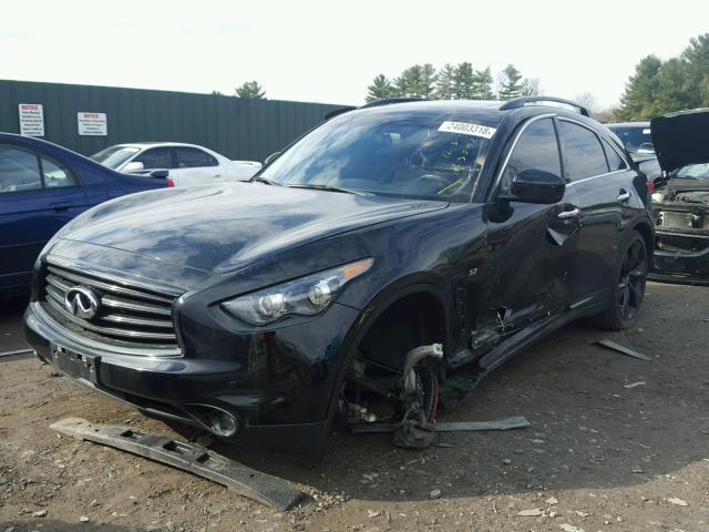 JN8CS1MW1FM481927 - 2015 INFINITI QX70 BLACK photo 2