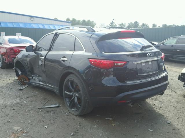 JN8CS1MW1FM481927 - 2015 INFINITI QX70 BLACK photo 3