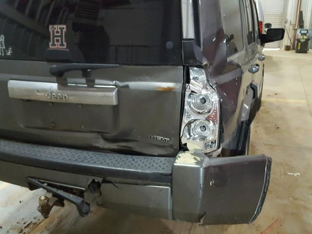 1J8HH58218C100741 - 2008 JEEP COMMANDER GRAY photo 9