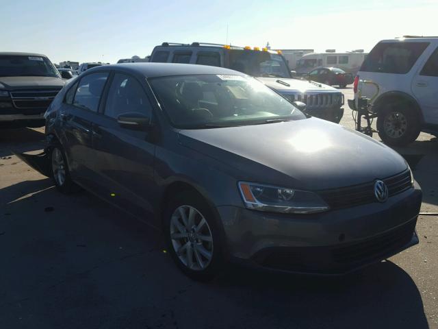 3VWDX7AJ4BM052936 - 2011 VOLKSWAGEN JETTA SE GRAY photo 1