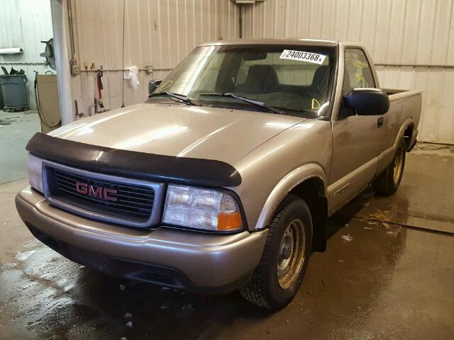 1GTCS1446XK501337 - 1999 GMC SONOMA TAN photo 2