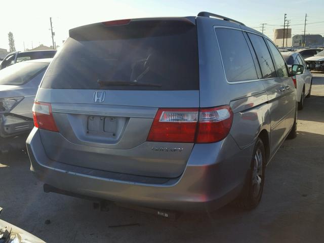 5FNRL386X5B044718 - 2005 HONDA ODYSSEY EX SILVER photo 4