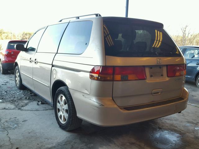 5FNRL18652B009892 - 2002 HONDA ODYSSEY EX BEIGE photo 3