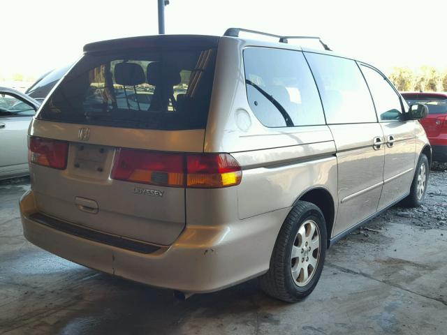 5FNRL18652B009892 - 2002 HONDA ODYSSEY EX BEIGE photo 4