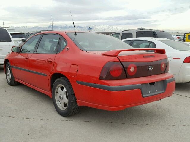 2G1WH55K619231897 - 2001 CHEVROLET IMPALA LS RED photo 3