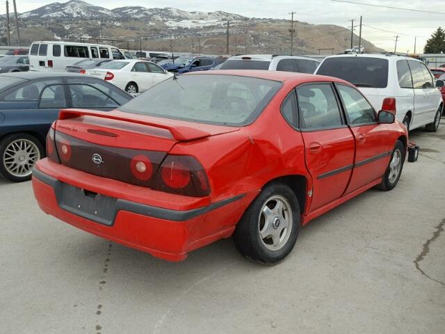 2G1WH55K619231897 - 2001 CHEVROLET IMPALA LS RED photo 4