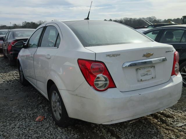 1G1JC5SH9C4171220 - 2012 CHEVROLET SONIC LT WHITE photo 3