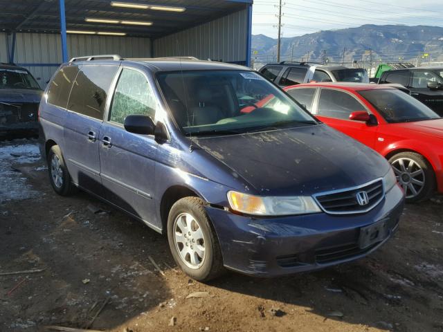 5FNRL18914B056107 - 2004 HONDA ODYSSEY EX BLUE photo 1