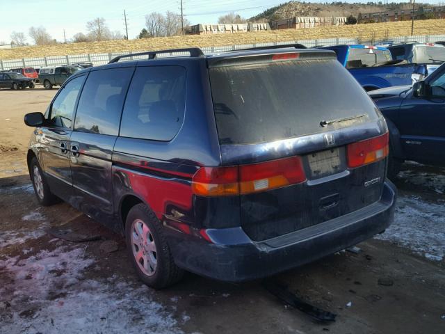 5FNRL18914B056107 - 2004 HONDA ODYSSEY EX BLUE photo 3