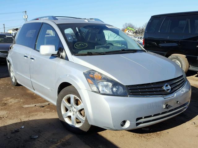 5N1BV28U98N104641 - 2008 NISSAN QUEST S SILVER photo 1