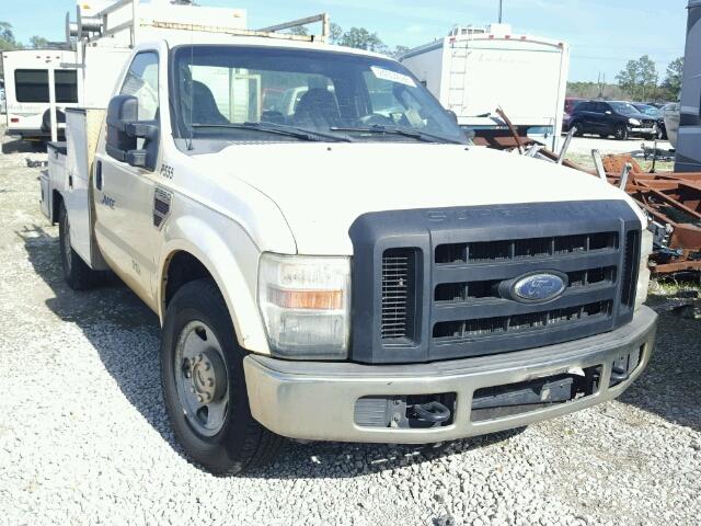 1FTWF30R68EE06047 - 2008 FORD F350 SRW S WHITE photo 1