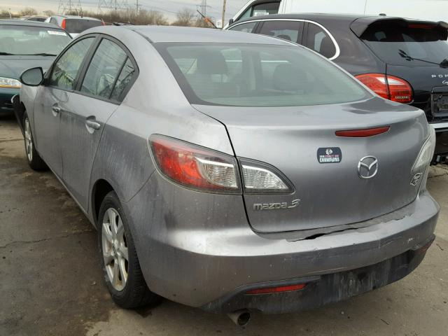 JM1BL1SF0A1159524 - 2010 MAZDA 3 I GRAY photo 3