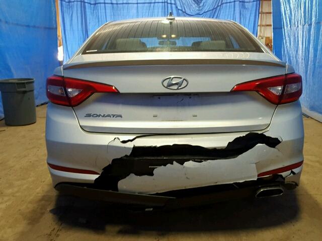 5NPE24AF7HH537053 - 2017 HYUNDAI SONATA SE SILVER photo 9