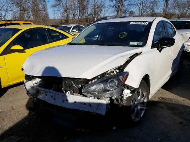 JM1BM1T79E1136012 - 2014 MAZDA 3 SV WHITE photo 2