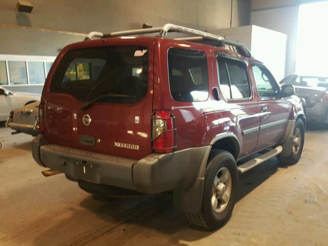 5N1ED28T74C671329 - 2004 NISSAN XTERRA XE BURGUNDY photo 4