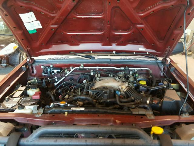 5N1ED28T74C671329 - 2004 NISSAN XTERRA XE BURGUNDY photo 7