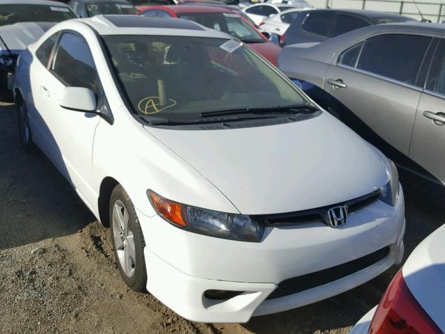 2HGFG12827H549706 - 2007 HONDA CIVIC EX WHITE photo 1