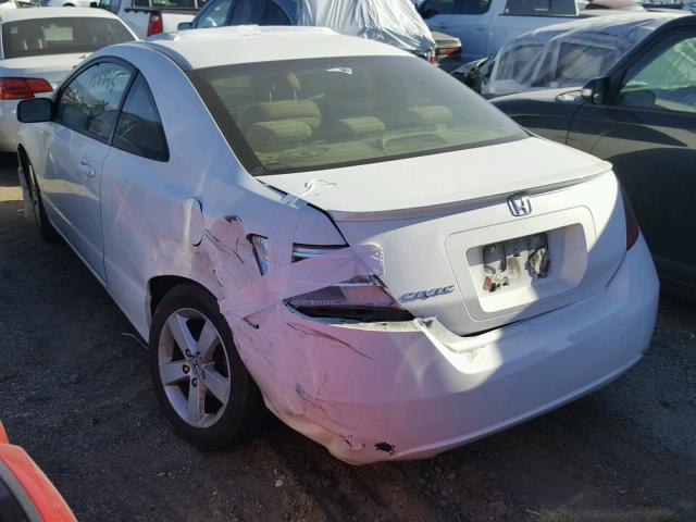 2HGFG12827H549706 - 2007 HONDA CIVIC EX თეთრი ფოტო 3