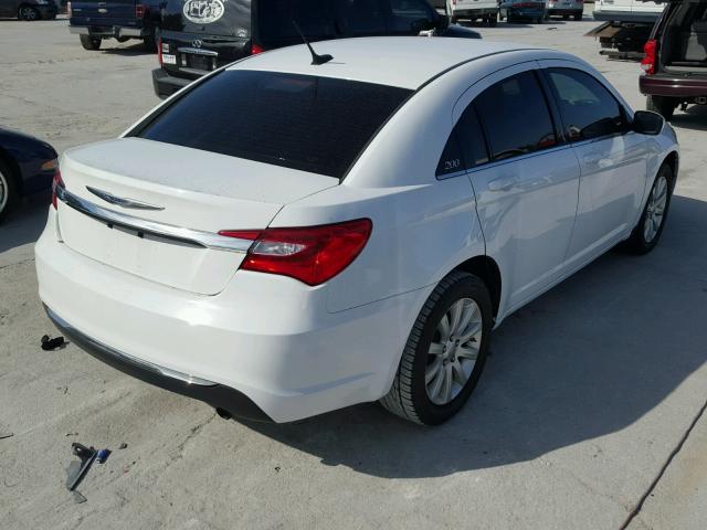 1C3CCBBB0DN693888 - 2013 CHRYSLER 200 TOURIN WHITE photo 4