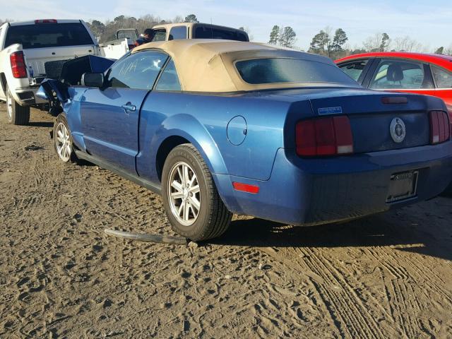 1ZVHT84N385128291 - 2008 FORD MUSTANG BLUE photo 3