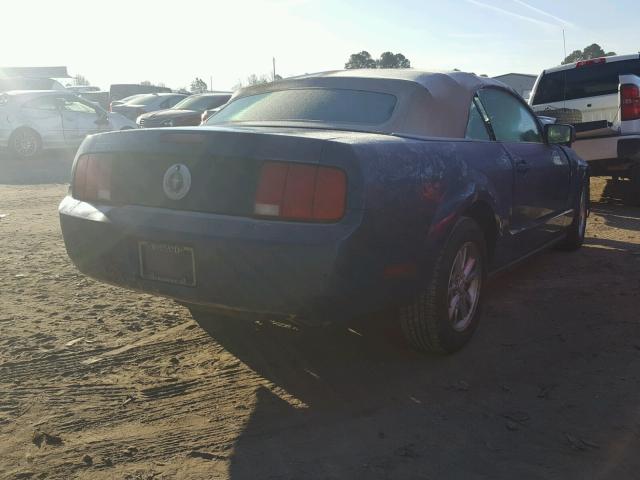 1ZVHT84N385128291 - 2008 FORD MUSTANG BLUE photo 4