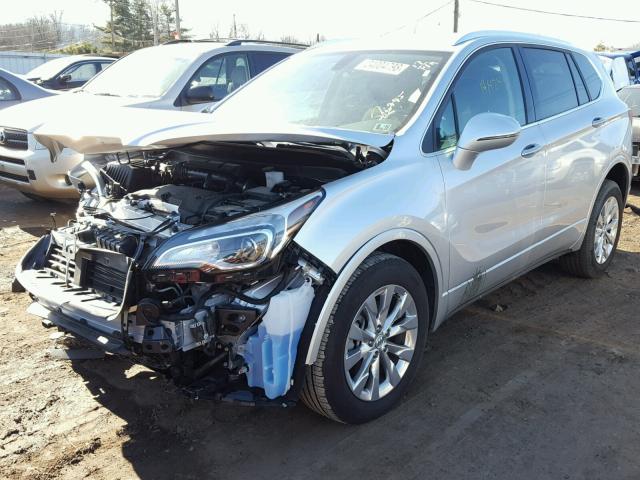 LRBFXDSA3HD216995 - 2017 BUICK ENVISION E SILVER photo 2