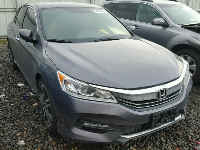 1HGCR2F56HA145231 - 2017 HONDA ACCORD SPO GRAY photo 1