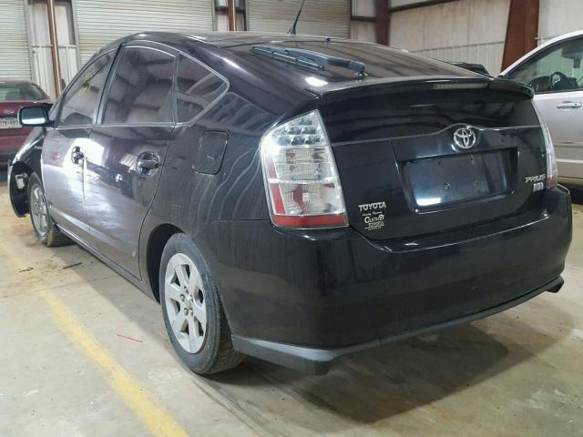 JTDKB20U677639115 - 2007 TOYOTA PRIUS BLACK photo 3