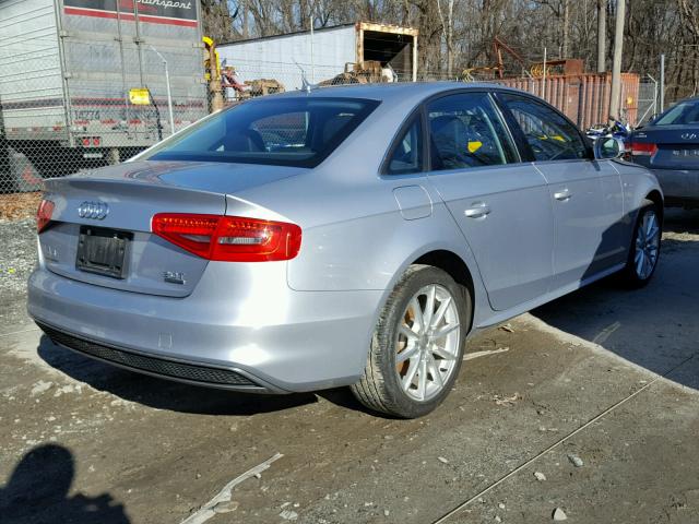 WAUBFAFL1FN041082 - 2015 AUDI A4 PREMIUM SILVER photo 4