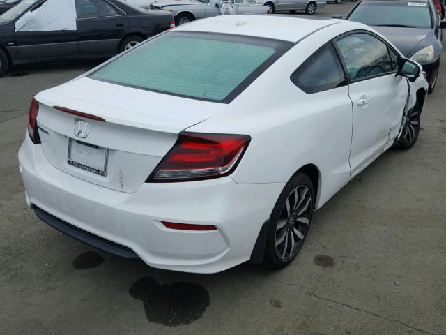 2HGFG3B09EH520125 - 2014 HONDA CIVIC EXL WHITE photo 4