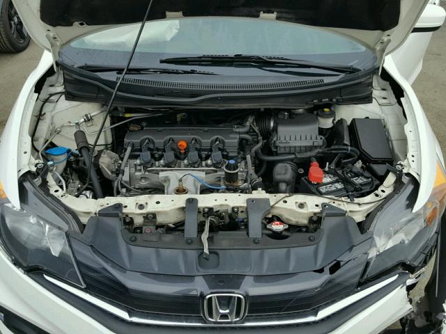 2HGFG3B09EH520125 - 2014 HONDA CIVIC EXL WHITE photo 7
