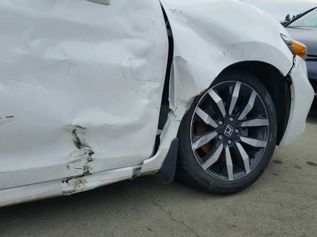 2HGFG3B09EH520125 - 2014 HONDA CIVIC EXL WHITE photo 9