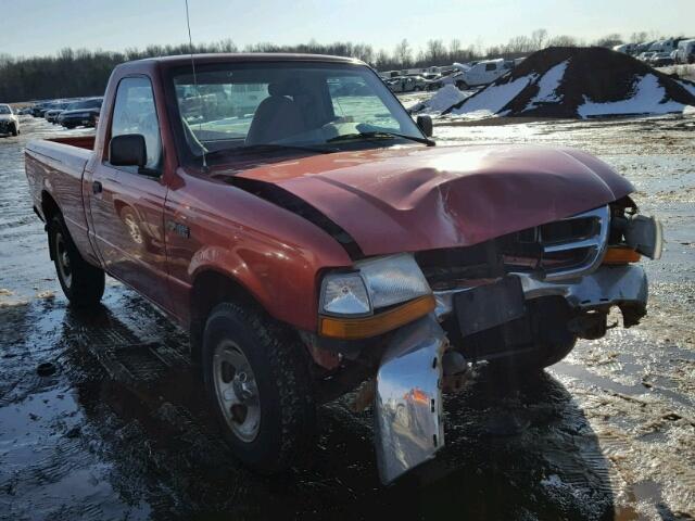 1FTYR10V3XUA70976 - 1999 FORD RANGER RED photo 1