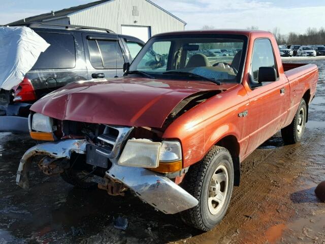 1FTYR10V3XUA70976 - 1999 FORD RANGER RED photo 2