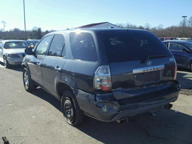 2HNYD18246H507162 - 2006 ACURA MDX CHARCOAL photo 3