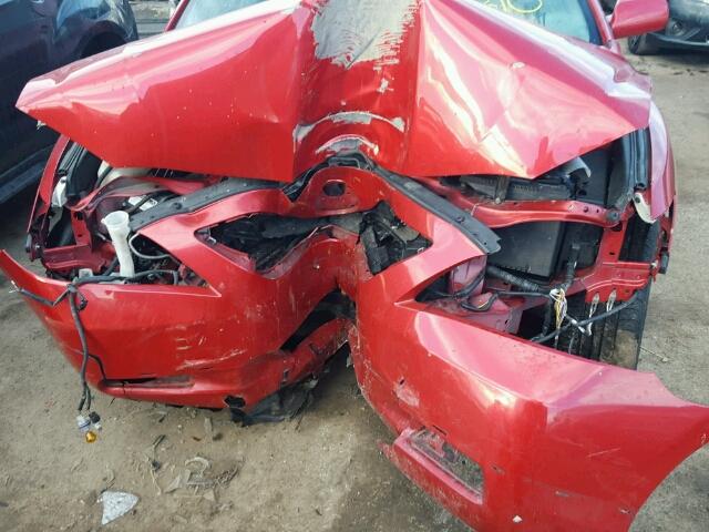 4T1BE46K27U190912 - 2007 TOYOTA CAMRY SE RED photo 9