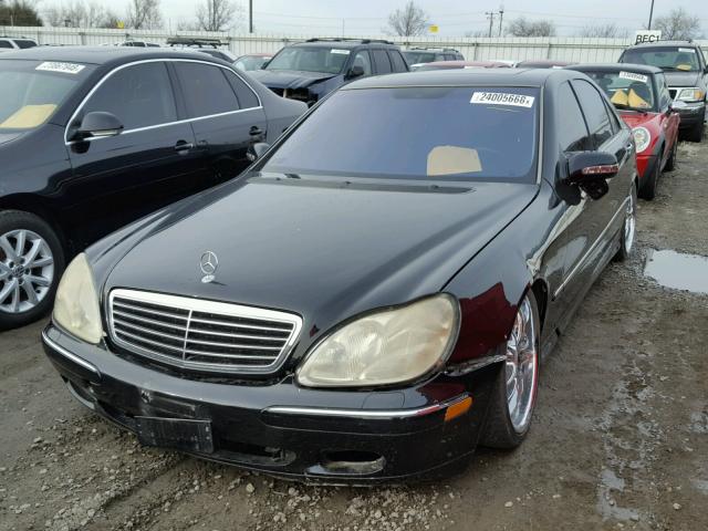 WDBNG75J01A217165 - 2001 MERCEDES-BENZ S 500 BLACK photo 2