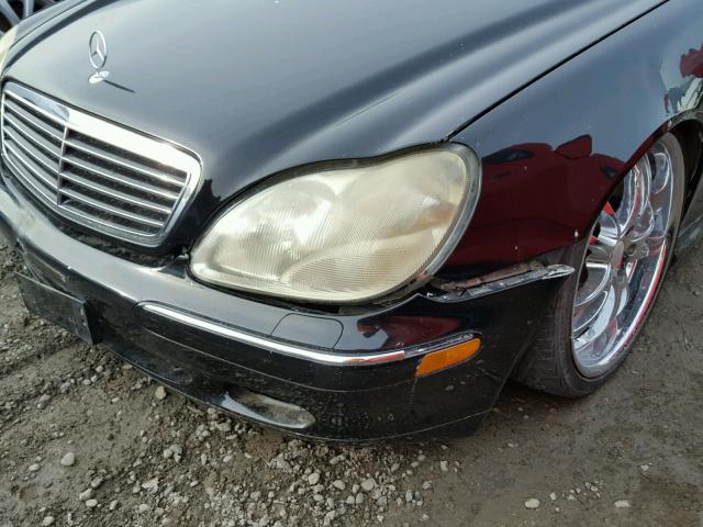 WDBNG75J01A217165 - 2001 MERCEDES-BENZ S 500 BLACK photo 9