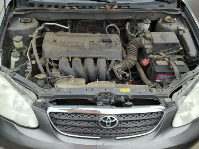 2T1BR32E17C852124 - 2007 TOYOTA COROLLA CE GRAY photo 7