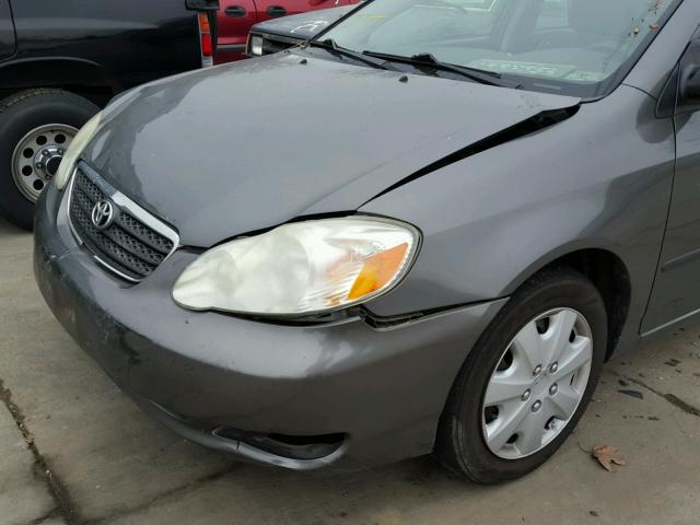 2T1BR32E17C852124 - 2007 TOYOTA COROLLA CE GRAY photo 9