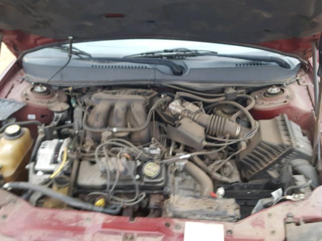 1FAHP53U65A215819 - 2005 FORD TAURUS SE BURGUNDY photo 7