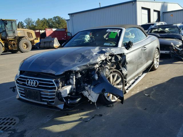 WAUYNGF57JN001521 - 2018 AUDI A5 PREMIUM GRAY photo 2