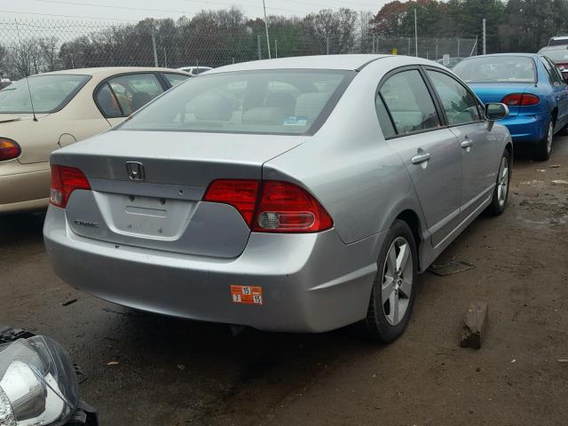 1HGFA15896L008196 - 2006 HONDA CIVIC EX SILVER photo 4